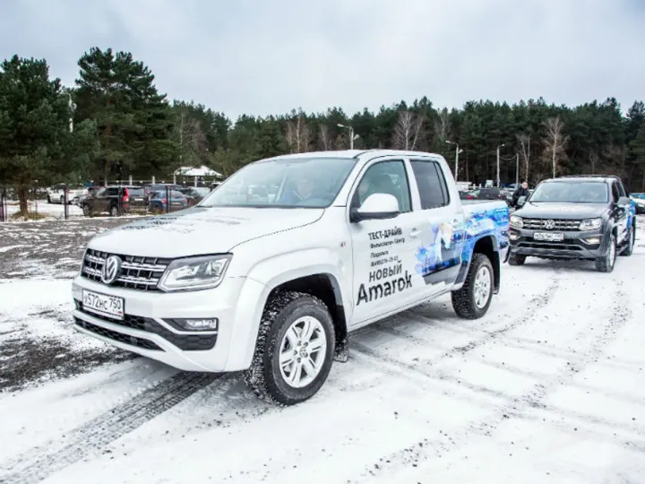 В подмосковном «Дракино» прошел внедорожный тест-драйв нового Volkswagen Amarok