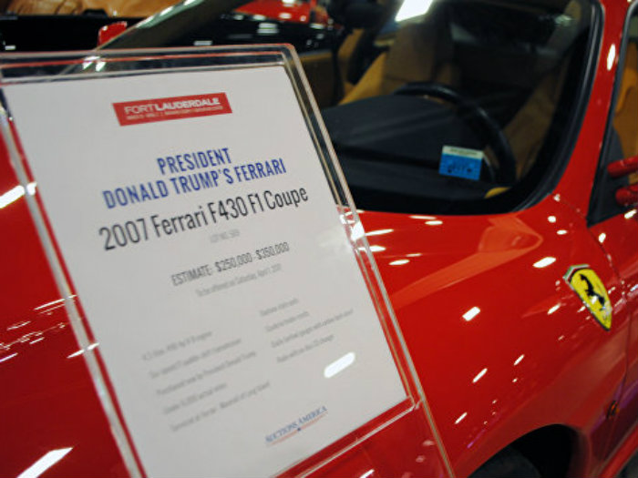 В США продали Ferrari Трампа за 270 000 долларов