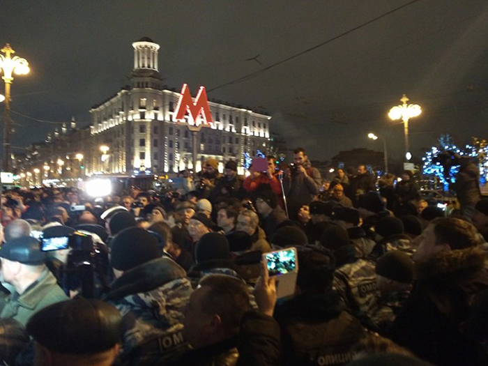 В Москве прошла самая массовая акция протеста против парковок