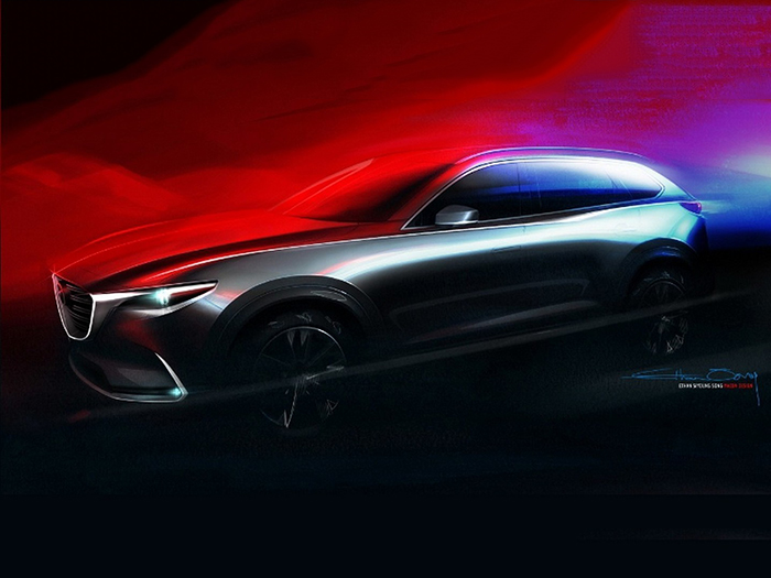 Mazda опубликовала первое изображение новой CX-9