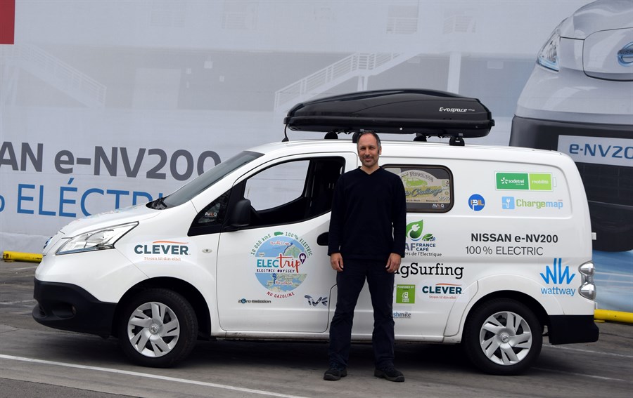 Электрический фургон от Nissan отправится в 35-дневное путешествие по Европе