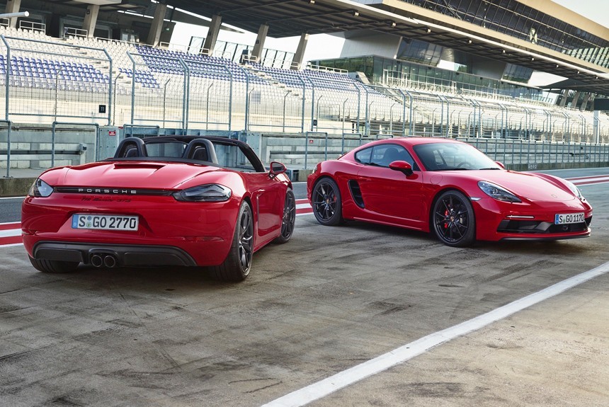 Porsche представил GTS-версии моделей Cayman и Boxster