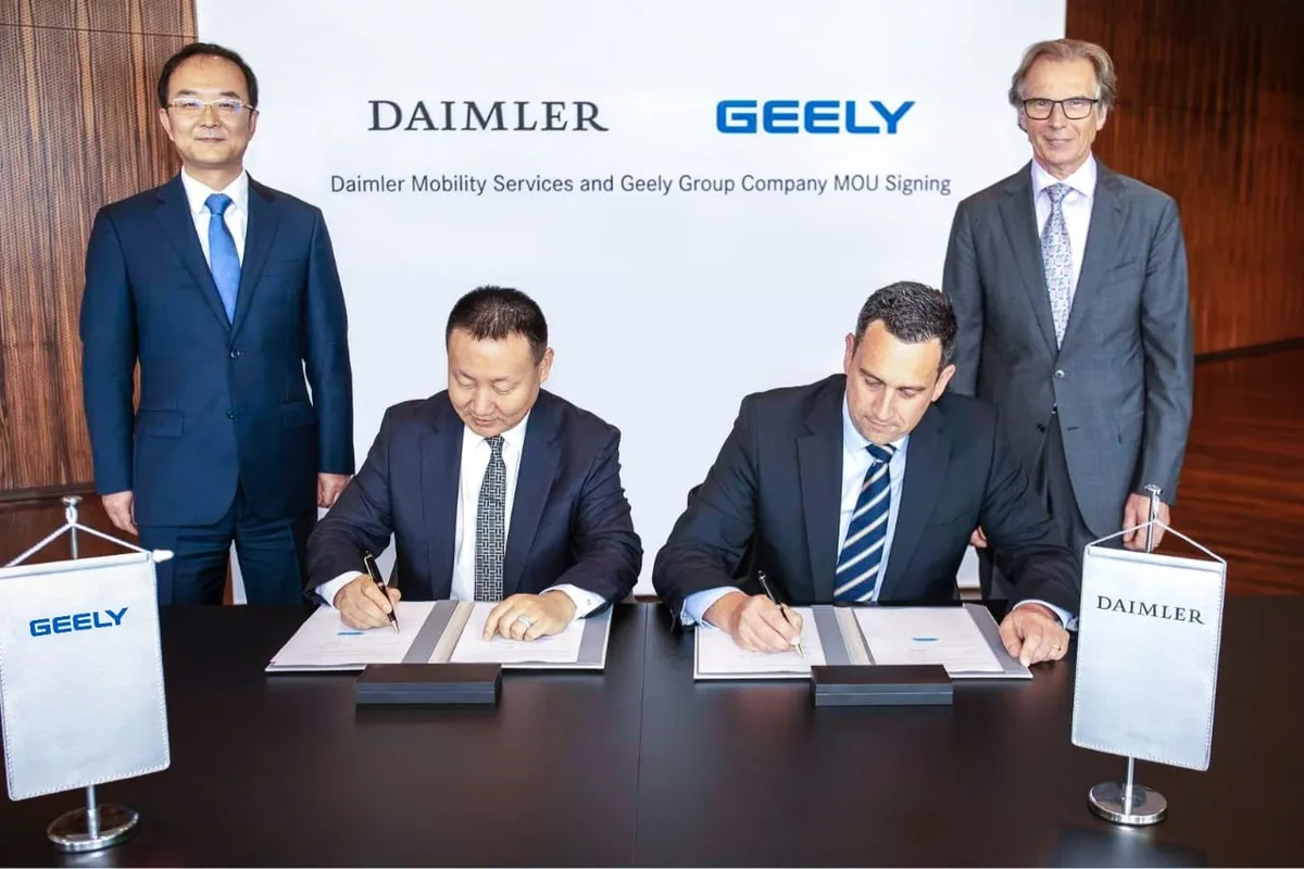 Geely и Daimler запустили премиальный сервис такси в Китае