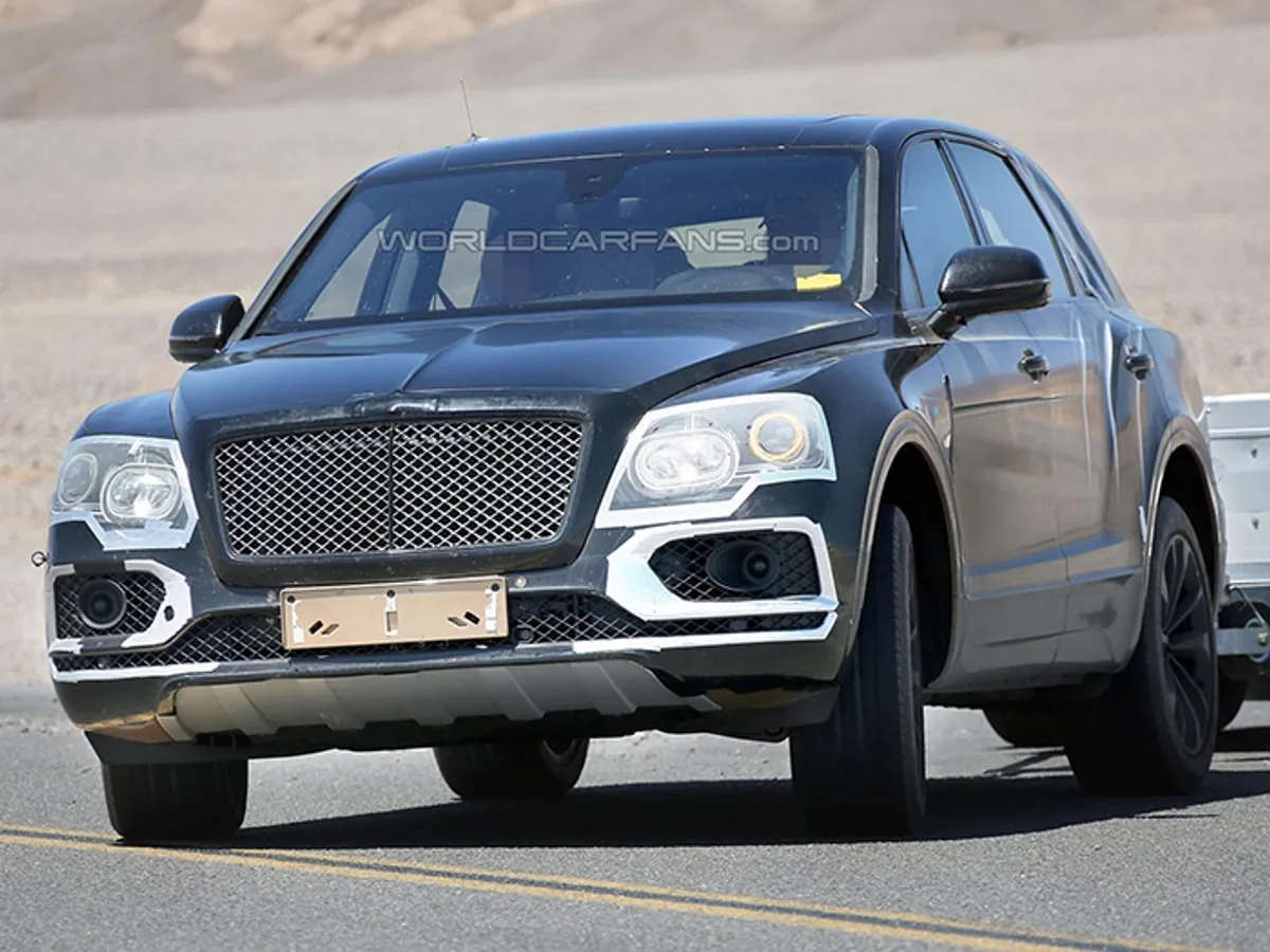 Bentley Bentayga тестируют в жаркой Калифорнии