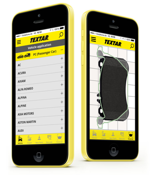 Textar запустил мобильный сервис для быстрого поиска деталей тормозных систем