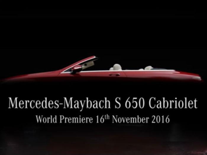 Mercedes-Benz в Лос-Анджелесе покажет кабриолет Maybach