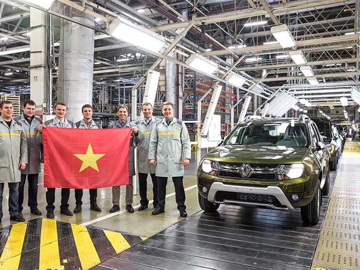 Renault начинает экспорт автомобилей из России во Вьетнам