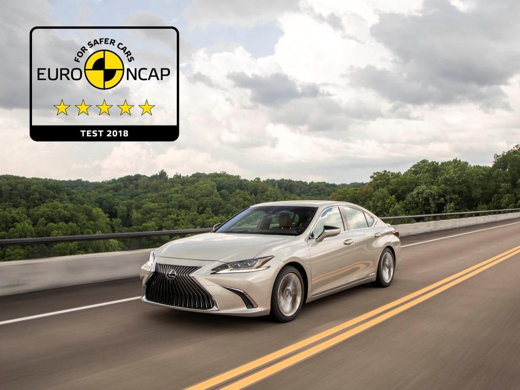 Lexus ES заработал максимальные пять звезд в рейтинге безопасности Euro NCAP 2018
