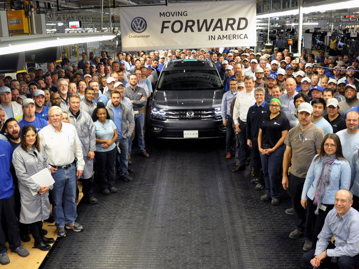 Семиместный кроссовер Volkswagen Atlas запущен в производство
