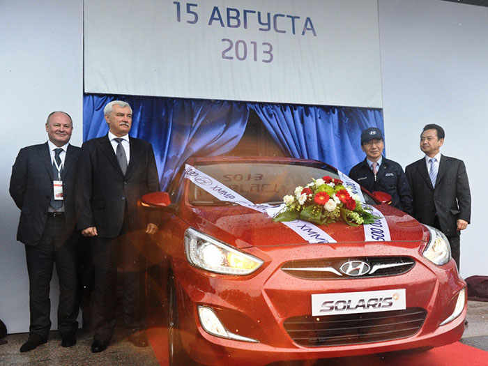 Завод Hyundai в России выпустил 500 000 автомобилей