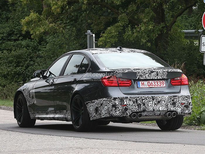 Седан BMW M3: почти без камуфляжа