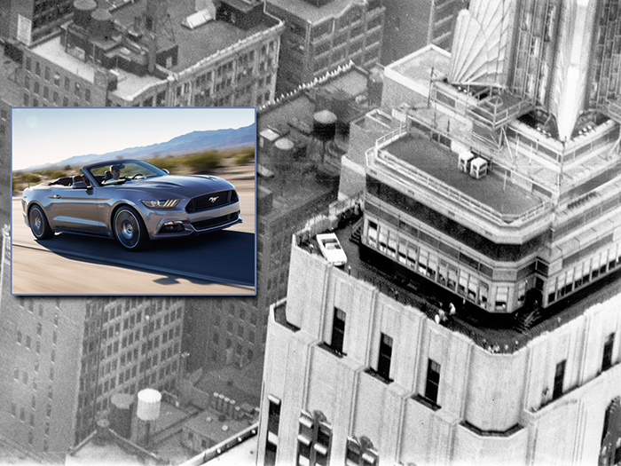 Ford Mustang отпразднует юбилей на небоскребе 